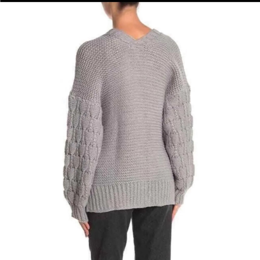 Cotton Emporium Knit Balloon Sleeve Cardigan - Picture 2 of 6